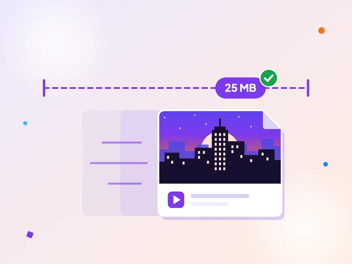 A city street video clip shrunk to fit an email attachment under 25 MB